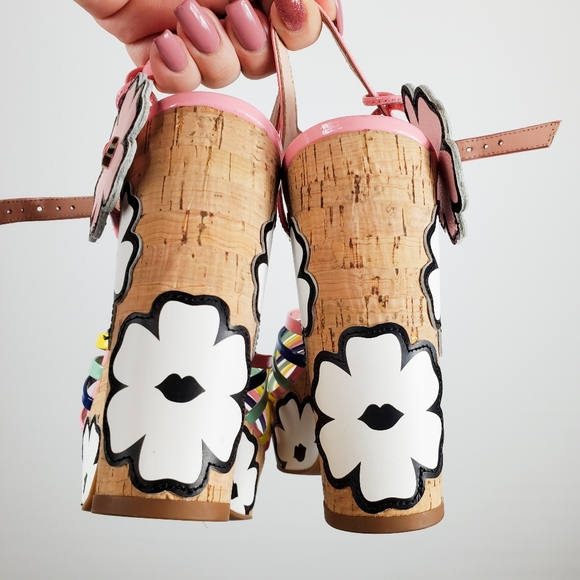 Kate Spade Gerry Platform Sandals 9 - Picture 4 of 6